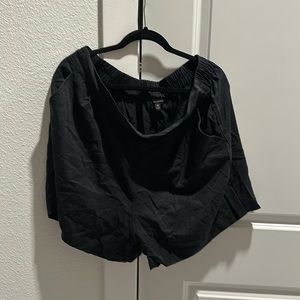 High waisted pull on shorts